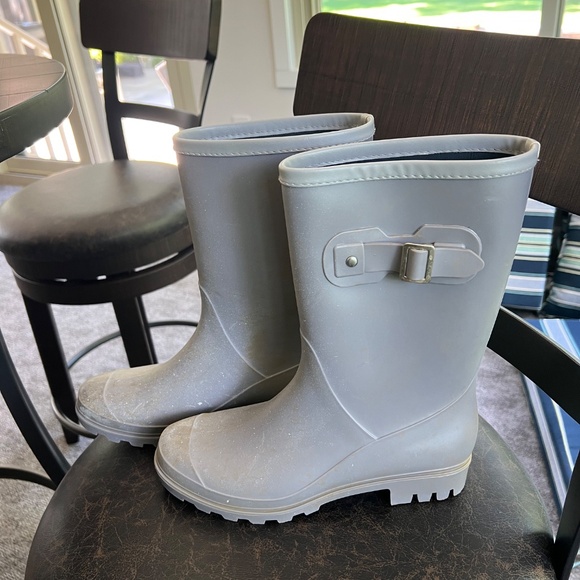 Grey EvShine Rubber Boots size 38 (women's 8) - Picture 2 of 4